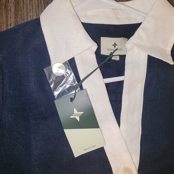 Tuckernuck Navy Collier Dress NWT Med - Picture 7 of 10